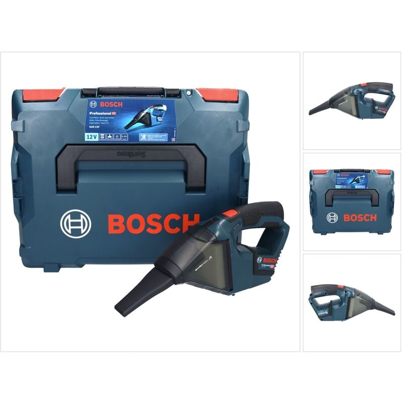 foto del prodotto bosch gas 12v aspiratore professionale a batteria 12 v 0,35 l 06019e3001 l boxx senza batteria, senza caricabatterie
