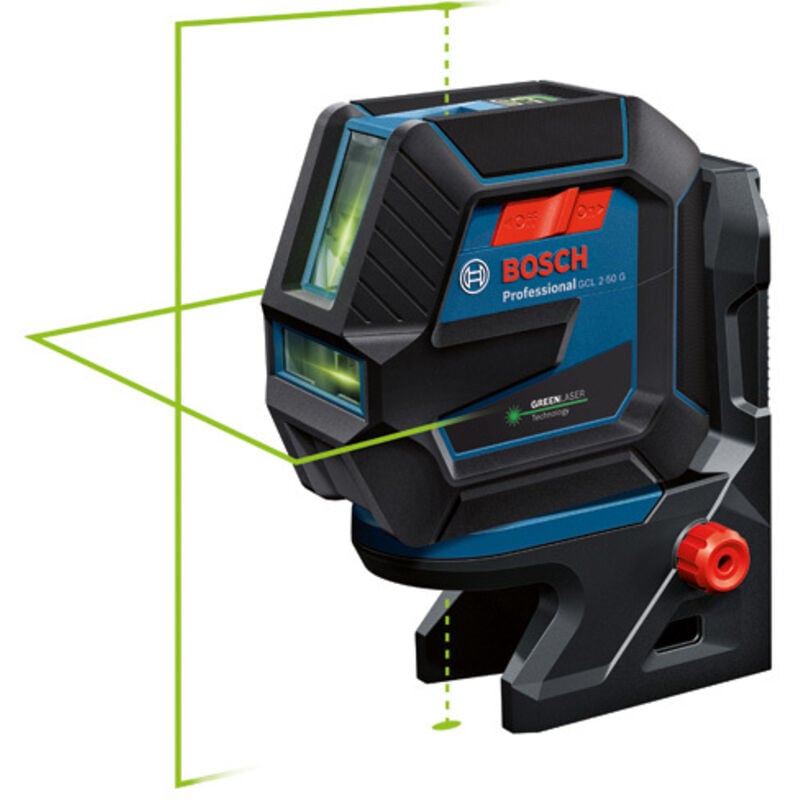 foto del prodotto bosch gcl 2 50 g laser professionale a punti e linee con batterie e custodia 0601066m00