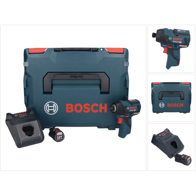 foto del prodotto bosch gdr 12v 110 professional 12v avvitatore ad impulsi a batteria con attacco esagonale 1 4 in valigetta l boxx 1x batteria gba 3,0 ah 