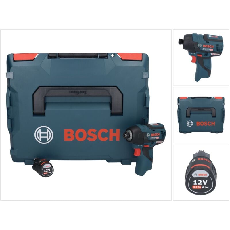 foto del prodotto bosch gdr 12v 110 professional 12v avvitatore ad impulsi a batteria con attacco esagonale 1 4 in valigetta l boxx 1x batteria gba 3,0 ah senza