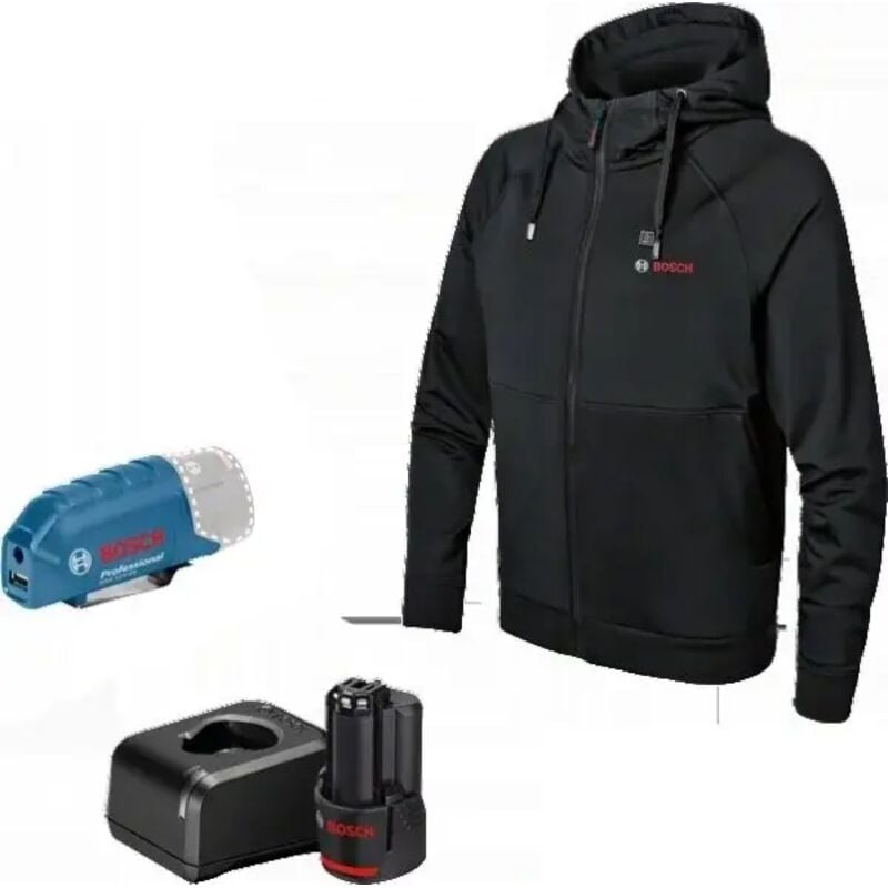 foto del prodotto bosch ghh 12 18v xa kit felpa antivento termica a batteria s