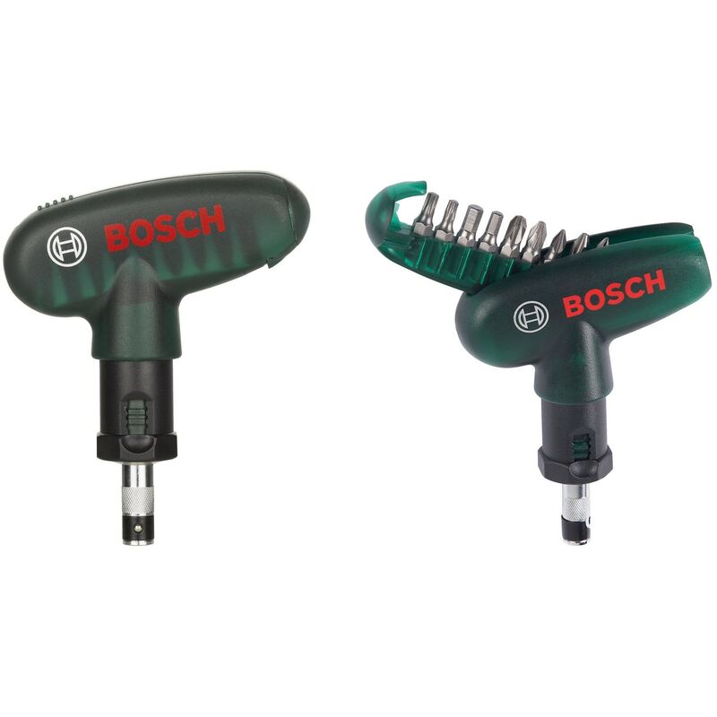 foto del prodotto bosch giravite a cricchetto con set inserti 10 pz