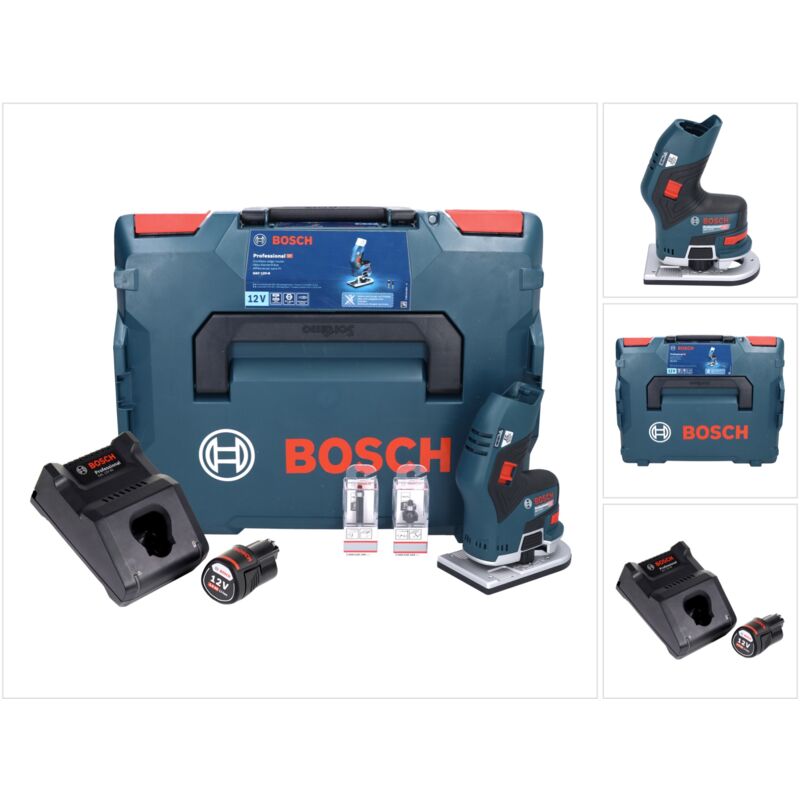 foto del prodotto bosch gkf 12v 8 professional rifilatore a batteria in valigetta l boxx 1x batteria gba 3,0 ah caricatore rapido gal 1230 cv