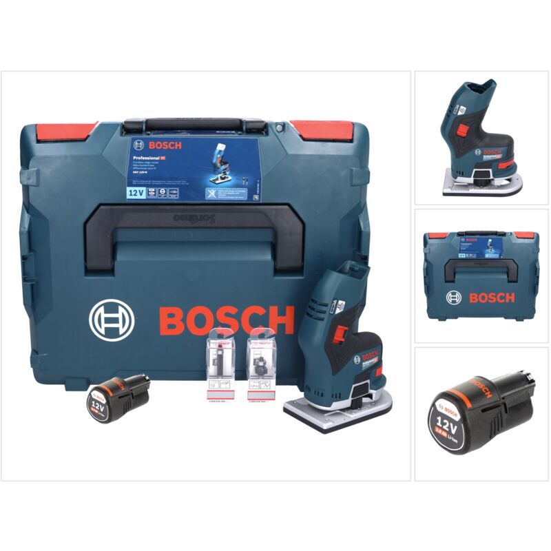 foto del prodotto bosch gkf 12v 8 professional rifilatore a batteria in valigetta l boxx 1x batteria gba 3,0 ah senza caricatore