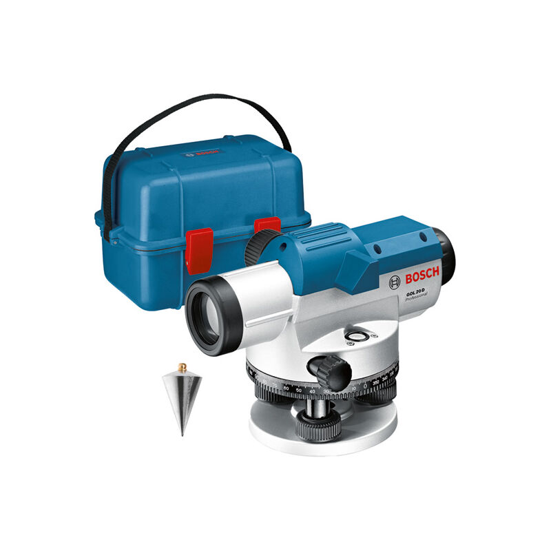 foto del prodotto bosch gol 20 d strumento di livellamento ottico professionale in set con valigetta da artigiano