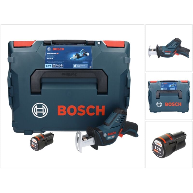 foto del prodotto bosch gsa 12v 14 professional sega universale a batteria in valigetta l boxx 1x batteria gba 12 v 3,0 ah senza caricabatterie