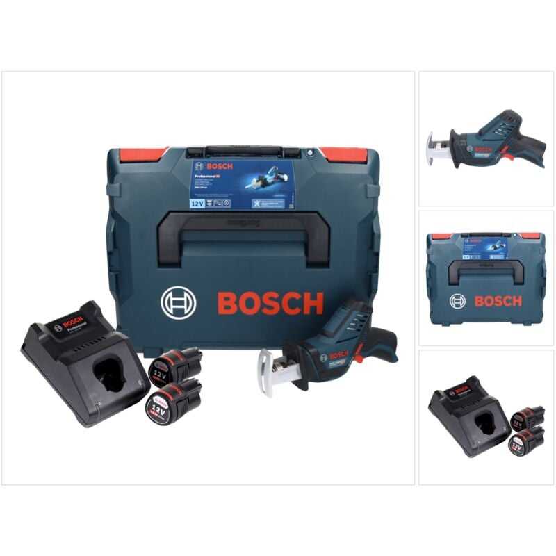 foto del prodotto bosch gsa 12v 14 professional sega universale a batteria in valigetta l boxx 2x batterie gba 12 v 3,0 ah caricabatterie rapido gal 1230 cv