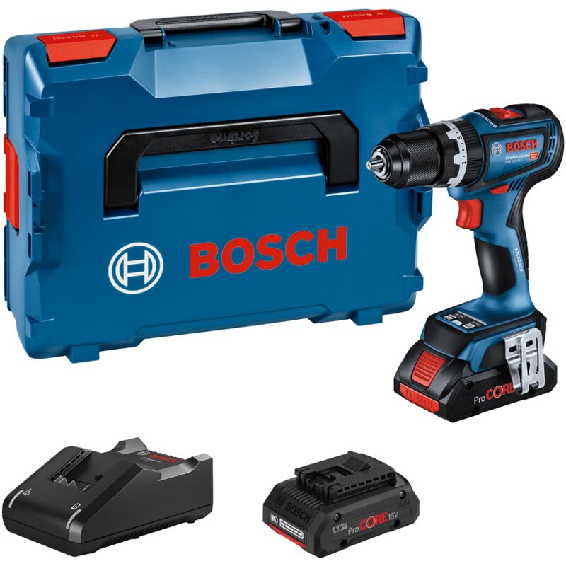 foto del prodotto bosch gsb 18v 90 c trapano a percussione 2 batt. 4ah procore gal 18v 40 l boxx 06019k6104