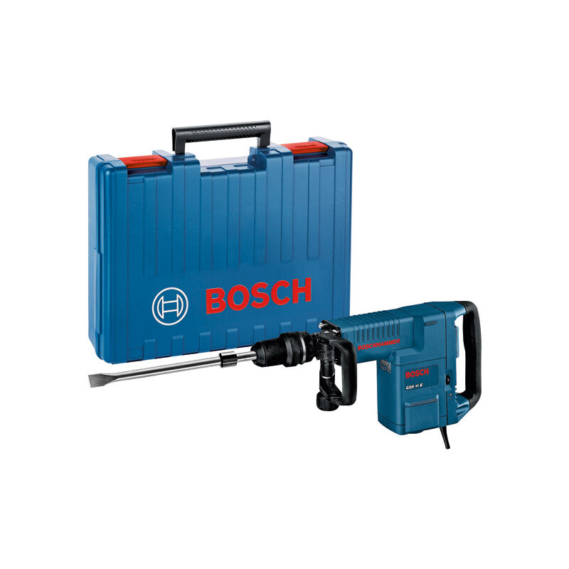 foto del prodotto bosch gsh 11 e martello a percussione professionale con sds max in set con valigetta di trasporto