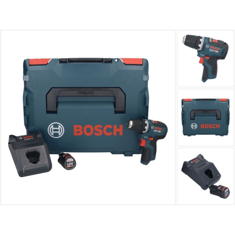 foto del prodotto bosch gsr 12v 35 trapano avvitatore a batteria professionale 12 v 35 nm brushless 1x batteria 3,0 ah caricabatteria l boxx