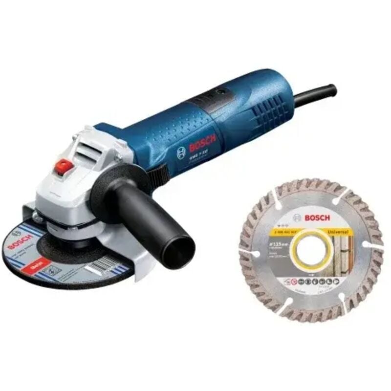 foto del prodotto bosch gws 7 115 smerigliatrice angolare 720 w con disco diamantato 115 mm