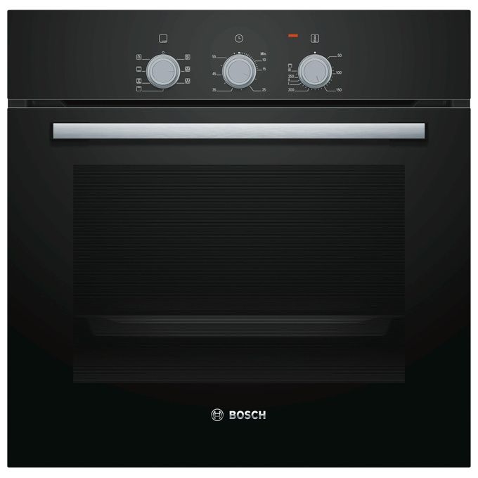 foto del prodotto bosch hbf011ba0 serie 2 forno da incasso elettrico ventilato, 66 l, classe a, 5 funzioni di cottura tra cui hotair 3d, grill ventilato, nero