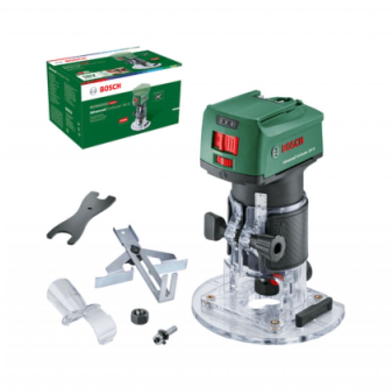 foto del prodotto bosch hobby advancedtrimrouter 18v 8 fresatrice verticale 18 v senza batteria