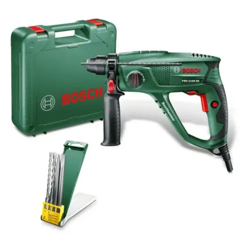 foto del prodotto bosch hobby pbh 2100 re tassellatore 550 w sds plus con accessori