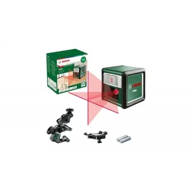 foto del prodotto bosch hobby quigo iii livella laser multifunzione per squadri a 2 linee rosse