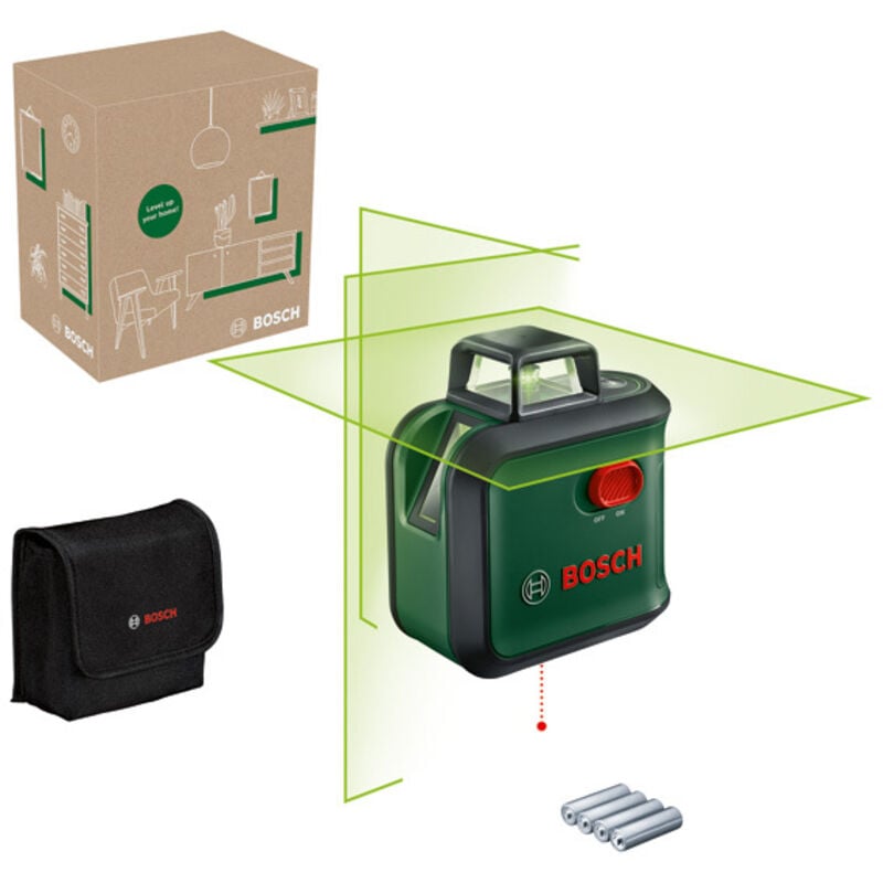 foto del prodotto bosch home and garden advancedlevel 360 laser a croce raggio di azione max. 12 m