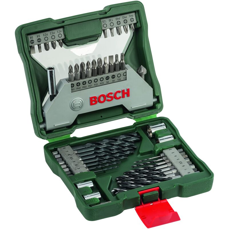 foto del prodotto bosch home and garden set di punte e bit avvitamento x line, per legno e metallo, accessori trapano e avvitatore, nero, 43 pezzi