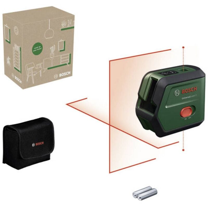 foto del prodotto bosch home and garden universallevel 2 laser a croce raggio di azione max. 12 m