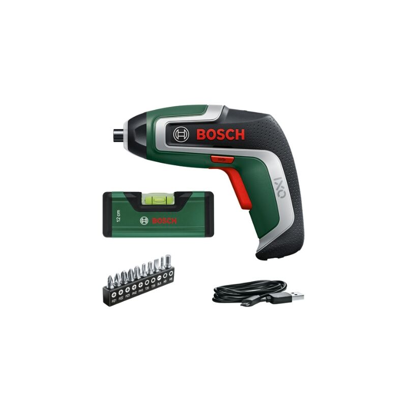 foto del prodotto bosch home e garden screwdriver a batteria ixo e level 3,6 v 2,0 ah 5,5 nm con mini di cavo micro usb a bolla compatibilecongliaccessori della