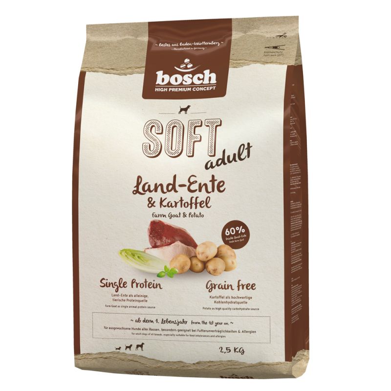 foto del prodotto bosch hpc soft anatra patate crocchette per cane 2,5 kg