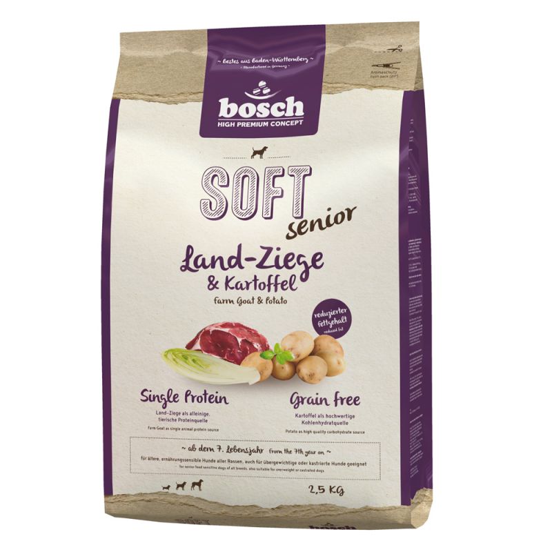 foto del prodotto bosch hpc soft senior capra patate crocchette per cane 2,5 kg