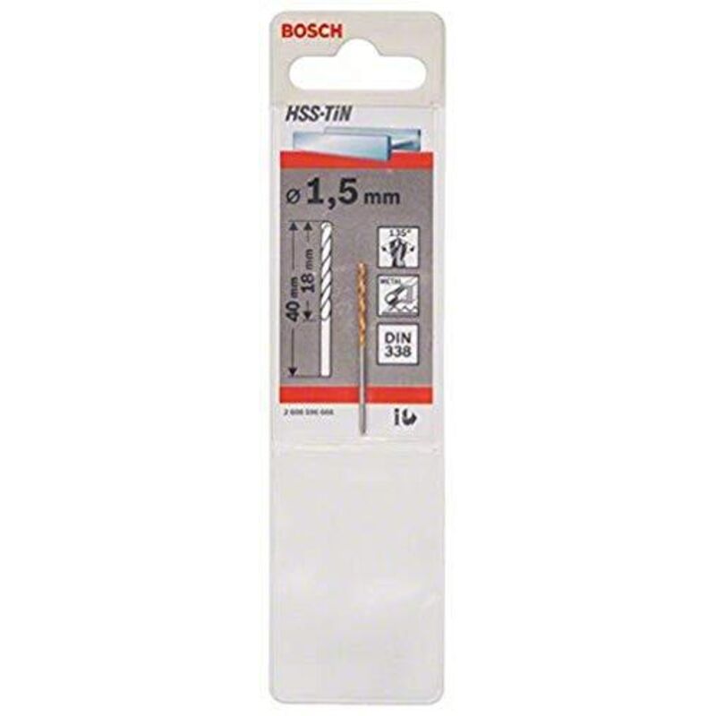 foto del prodotto bosch hss tin din338 1,5 x 18 x 40 5 