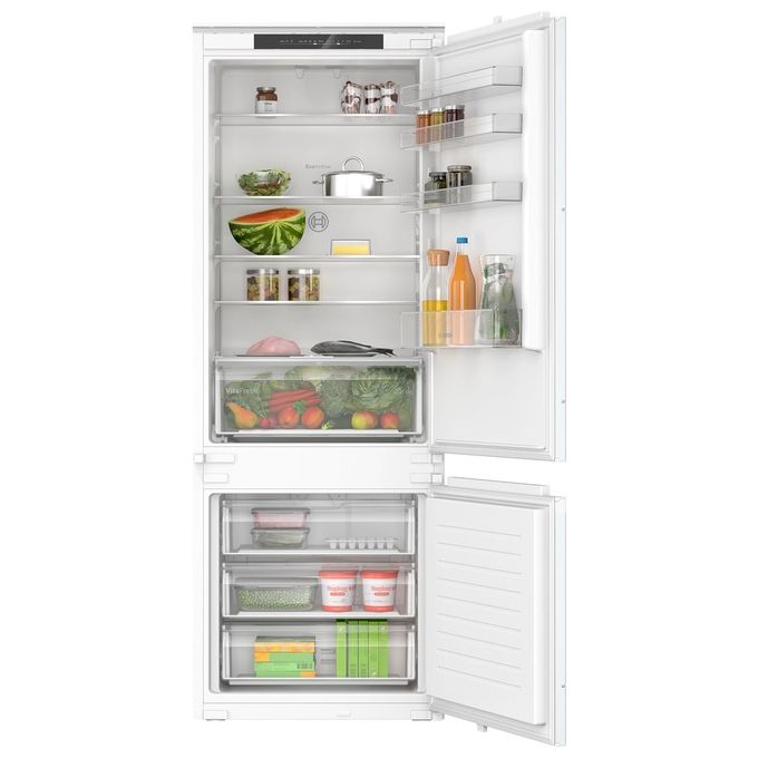 foto del prodotto bosch kbn96nse0 serie 6 frigorifero combinato da incasso 383 l, 194 cm, classe e, 34 db, total no frost, vitafresh xxl, wi fi, inox