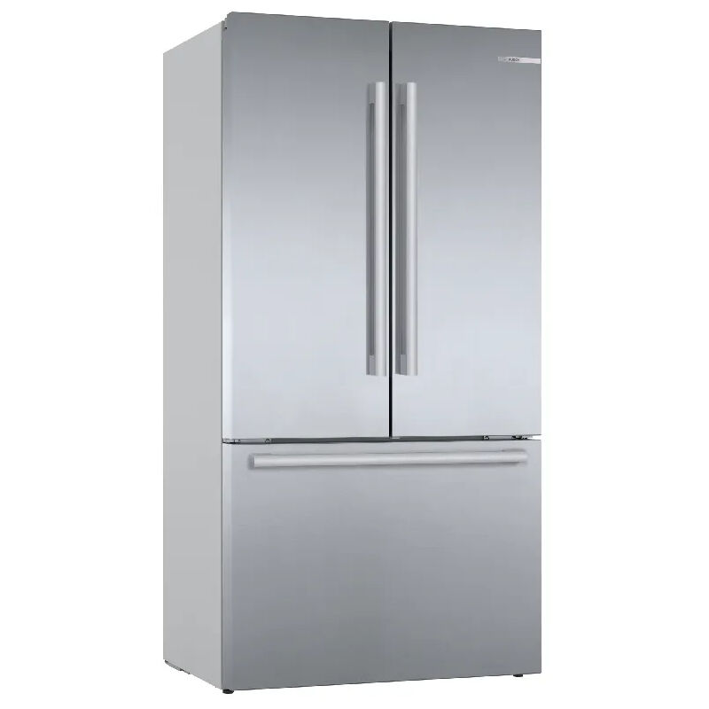 foto del prodotto bosch kff96piep. posizionamento dell apparecchio libera installazione, design del prodotto porta francese, colore del prodotto acciaio inox.