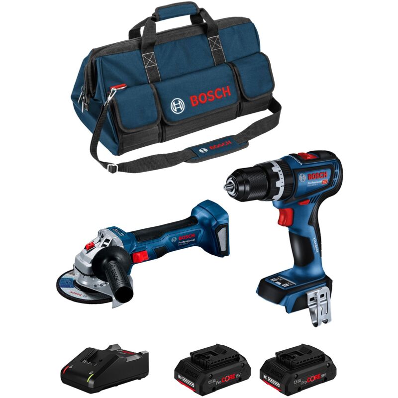 foto del prodotto bosch kit bk2016bag gsb 18v 90 c gws 18v 7 2 x 4,0 ah procore gal18v 40 hdbag 