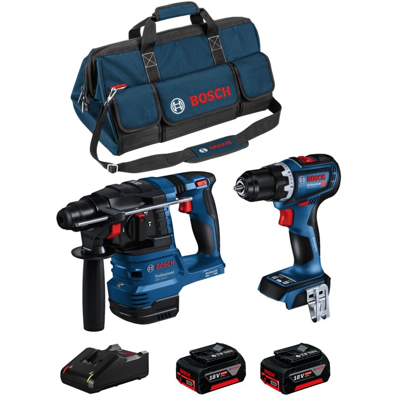 foto del prodotto bosch kit bk2020bag gbh 18v 22 gsr 18v 90 c 2 x 5,0 ah gal18v 40 hdbag 