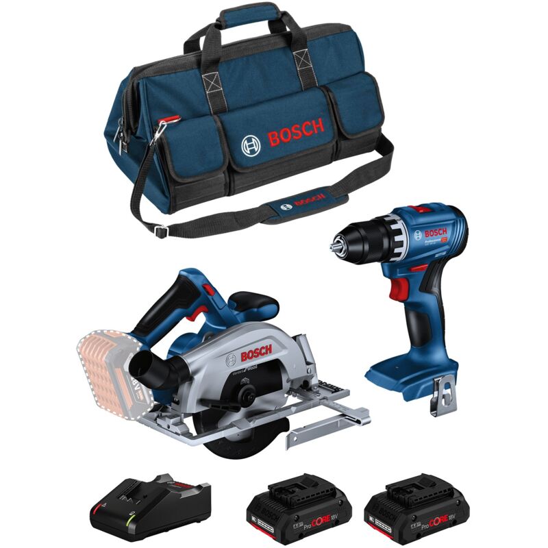 foto del prodotto bosch kit bk2025bag gsb 18v 45 gks 18v 57 2 2 x 4,0 ah procore gal18v 40 hdbag 