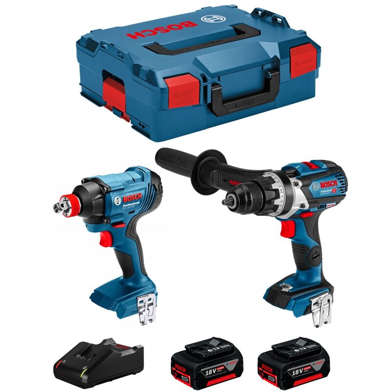 foto del prodotto bosch kit bk219 gdx 18v 180 gsr 18v 110 c 2 x 4,0 ah gal18v 40 l boxx 136 