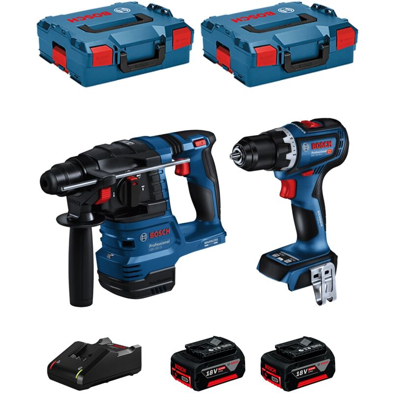 foto del prodotto bosch kit bk221 gbh 18v 22 gsr 18v 90 c 2 x 5,0 ah gal18v 40 2 x l boxx 136 
