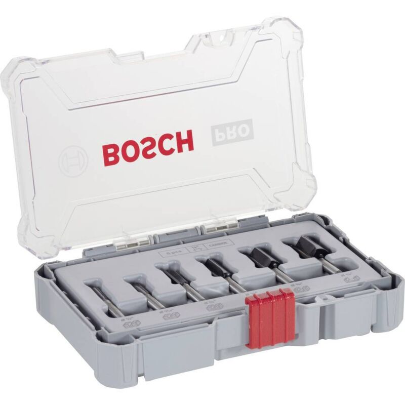 foto del prodotto bosch kit fresa per scanalature, codolo da 1 4 pollici, 6 pezzi accessories 2607017467
