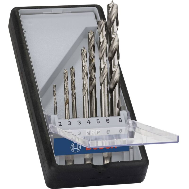 foto del prodotto bosch kit punte a spirale da legno 7 parti accessories 2607019923 1 4 6.3 mm 1 kit