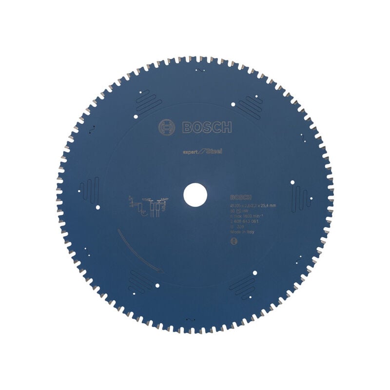 foto del prodotto bosch lama circolare expert per acciaio 305 x 25,4 x 2,6 mm, 80 denti