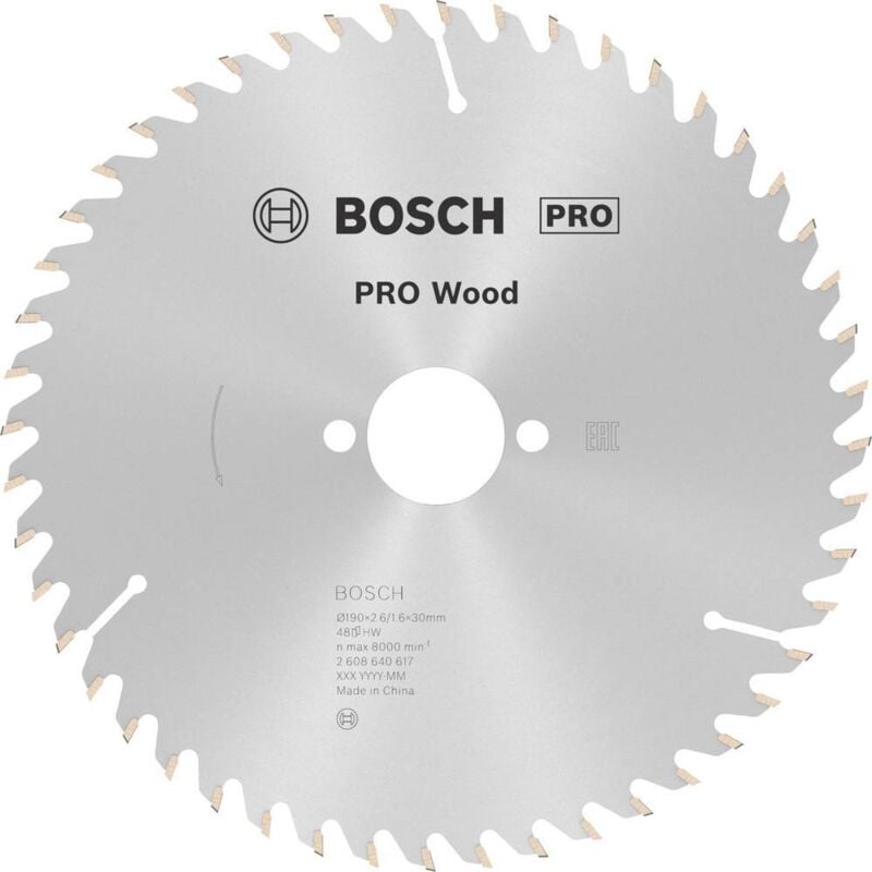 foto del prodotto bosch lama circolare optiline wood 30 mm 190 x 30 x 2,6 mm, 48 2 608 640 617
