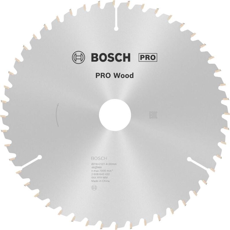 foto del prodotto bosch lama circolare optiline wood 30 mm 216 x 30 x 2,0 mm, 48 2 608 640 432