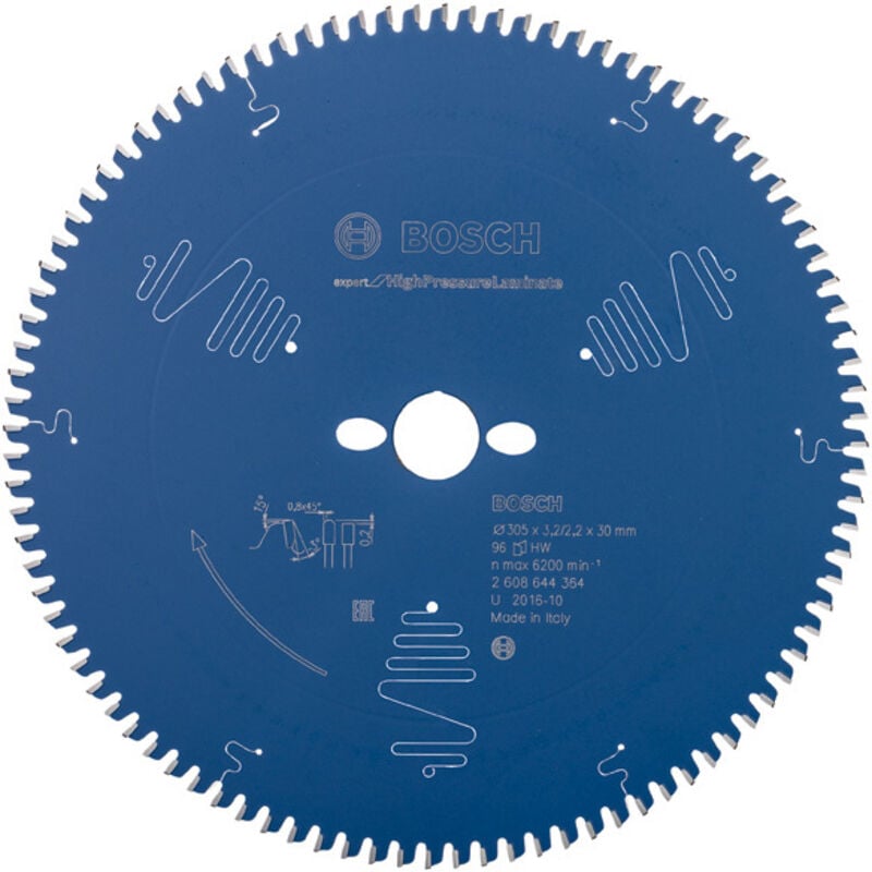 foto del prodotto bosch lama professionale de sega circolare expert per laminato ad alta pressione per laminato de alta pressione, 305 x 30 x 3.2 mm, accessorio de