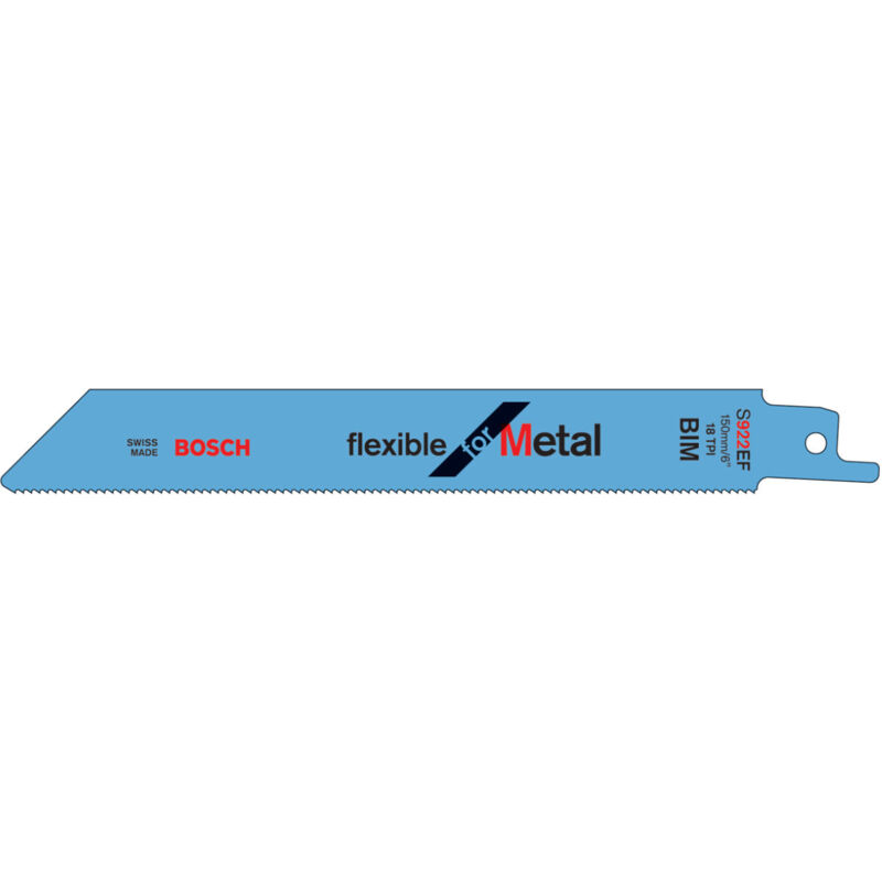 foto del prodotto bosch lama s 922 ef, flessibile per metallo, confezione da 100 pezzi