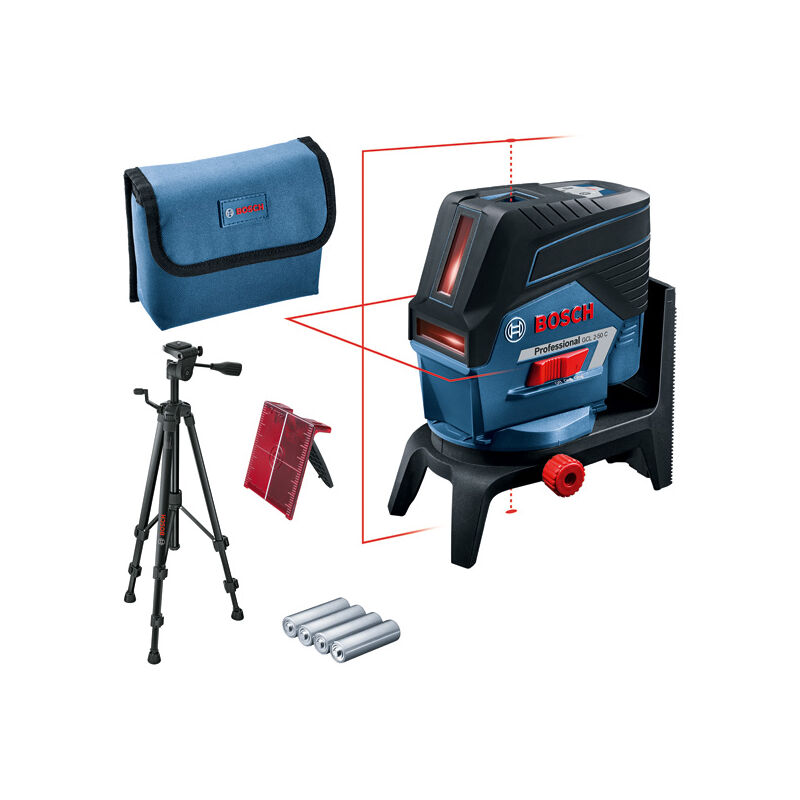foto del prodotto bosch laser combinato gcl 2 50 c professional in set con custodia protettiva bt 150