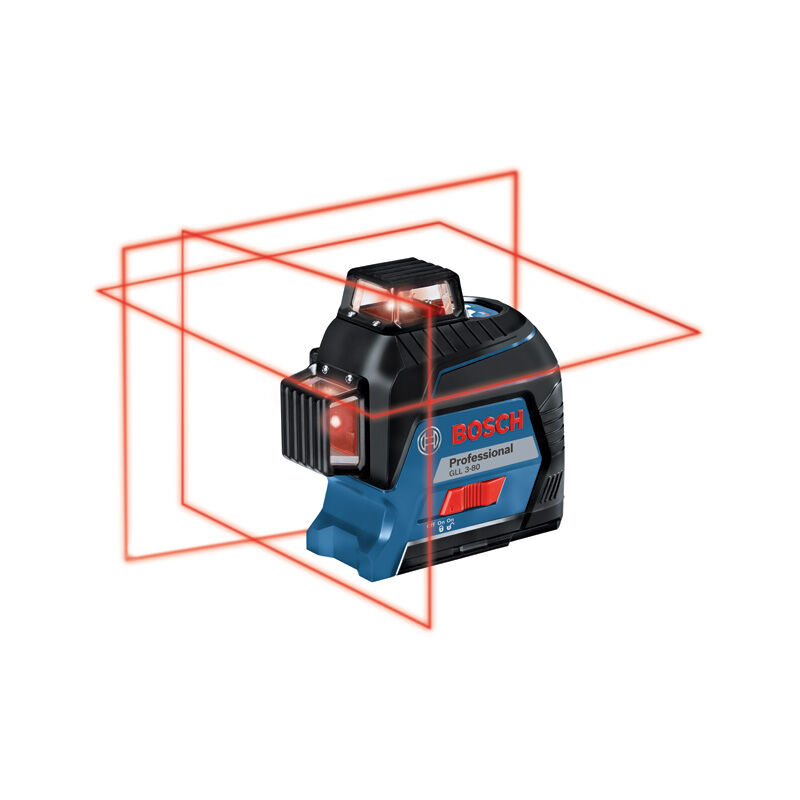 foto del prodotto bosch laser di linea gll 3 80 professional con borsa di protezione in valigetta artigianale