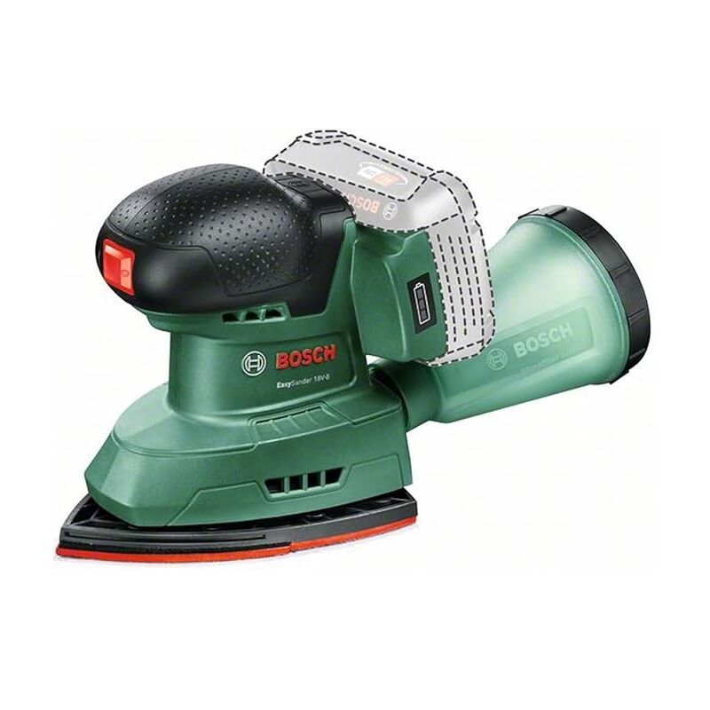 foto del prodotto bosch levigatrice palmare a batteria universalsander 18v 10 dimensioni platorello 101 mm x 149 mm