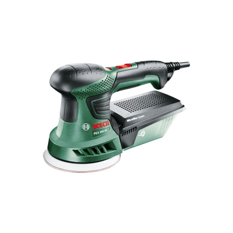 foto del prodotto bosch levigatrice rotorbitale 270w con valigetta pex300ae