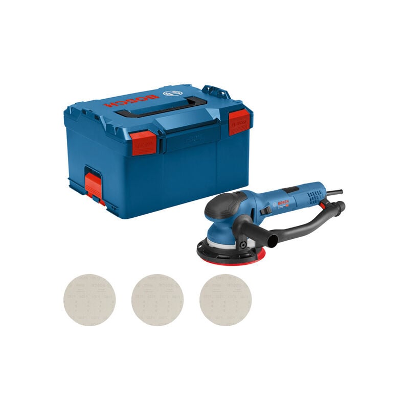 foto del prodotto bosch levigatrice rotorbitale get 75 150 incl. accessori in l boxx misura 3
