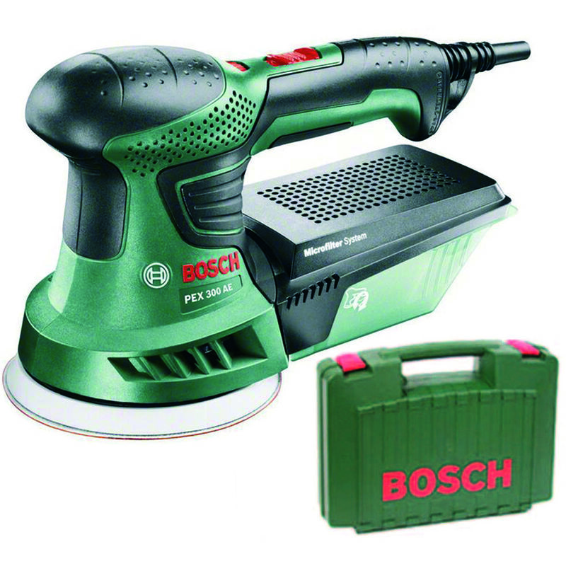 foto del prodotto bosch levigatrice rotorbitale platorello mm.125 270w pex 300 ae 