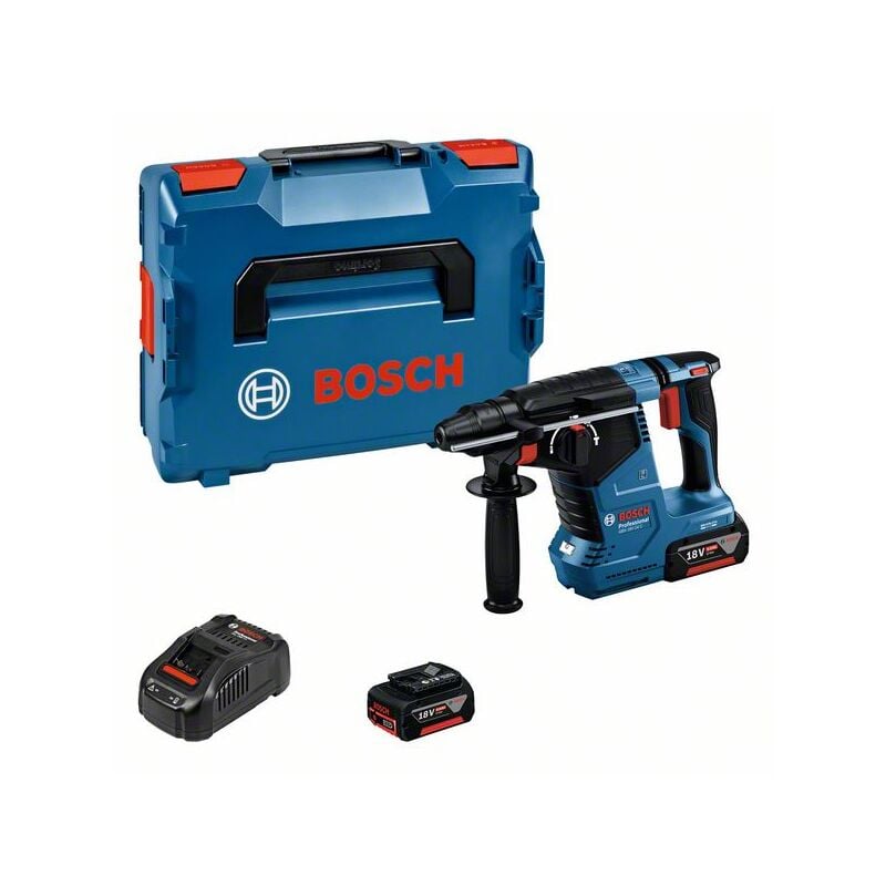 foto del prodotto bosch martello perforatore a batteria gbh 18v 24 c 2x5,0 ah caricabatterie in l boxx