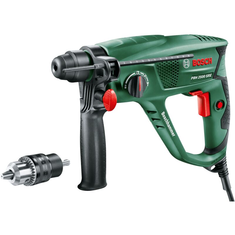 foto del prodotto bosch martello perforatore con accessori sds plus pbh 2500 sre 600 w