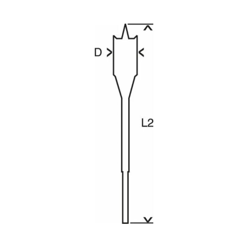 foto del prodotto bosch mecchia punta per legno d.22 mm