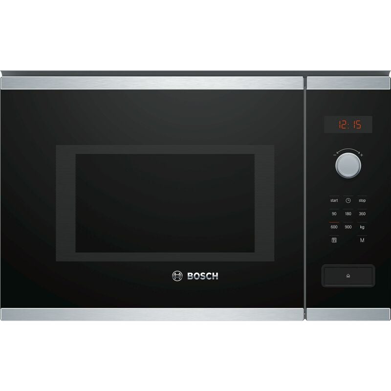 foto del prodotto bosch microonde da incasso 25l 900w acciaio inox bfl553ms0